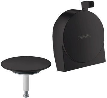 Зовнішня частина HANSGROHE Exafill S до сифону для ванни з механізмом подачі води Matt Black 58117670 чорна матова - 58117670