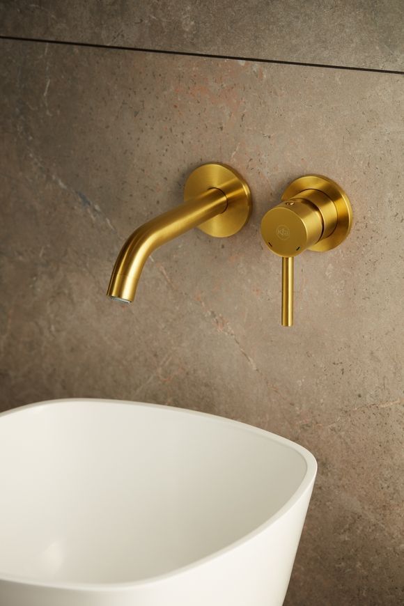 Смеситель для умывальника скрытого монтажа KFA ARMATURA MOZA GOLD 5039-810-31 - 5039-810-31