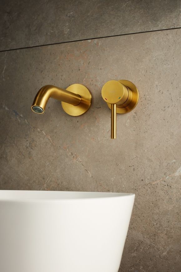 Смеситель для умывальника скрытого монтажа KFA ARMATURA MOZA GOLD 5039-810-31 - 5039-810-31