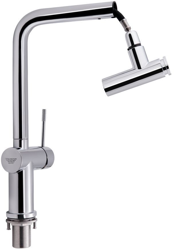 Змішувач для кухні QTAP Scorpio 9050105FC з висувним виливом - QTSCOR9050105FC