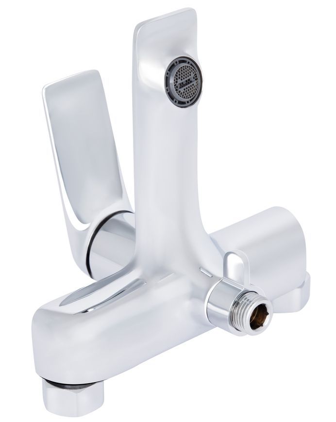 Смеситель для ванны Qtap Vlasta New с душевым гарнитуром Chrome QTVLA259CRM45642 - QTVLA259CRM45642