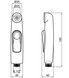 Лейка для гигиенического душа QTAP Rucni округлая QTCRMA020 Chrome/Black (Bidet) - QTCRMA020 - 2