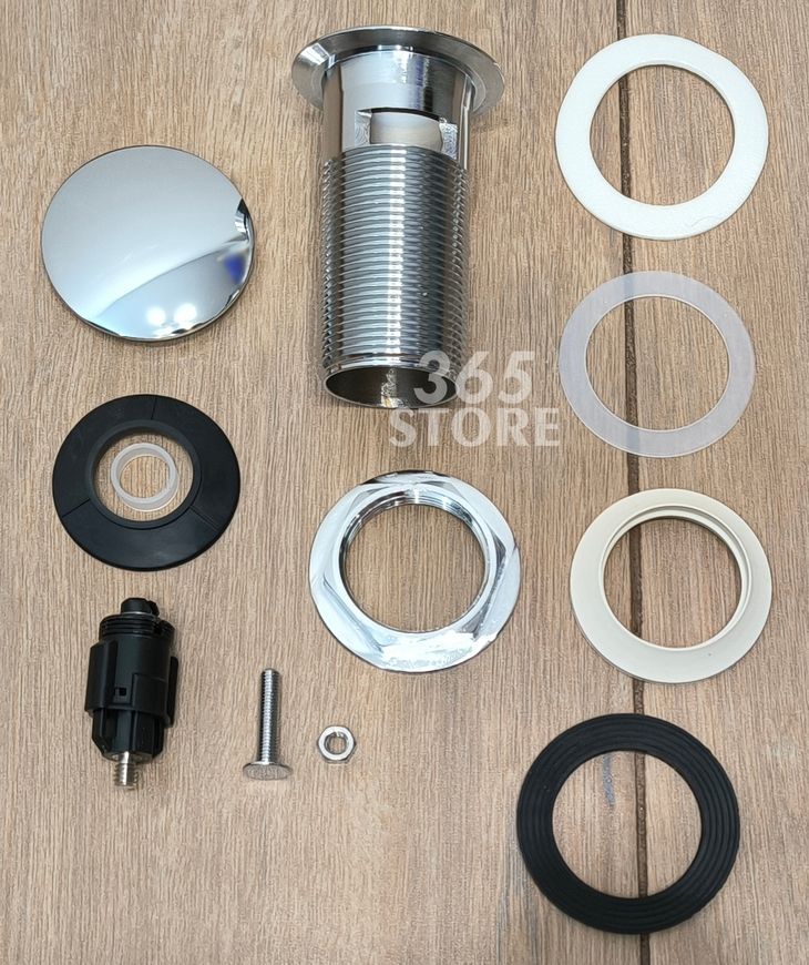 Донный клапан McALPINE CW60-CB Cliсk-Claсk хром для раковины 1 1/4" с переливом - CW60CB
