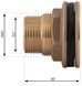 Врезка в бак латунная Thermo Alliance Standart 2" SD40050