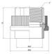 Муфта PPR THERMO ALLIANCE 63х2" ВР - DSB210 - 2