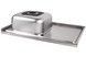 Мийка для кухні накладна Brinex 5080-L Satin 0,6 мм BRIN5080LSAT06 - BRIN5080LSAT06 - 5