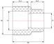 Муфта PPR BLUE OCEAN 75х25 редукционная BORCXX7525XXX - BORCXX7525XXX - 2