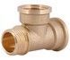 Трійник латунний SD Plus 1/2"ВРх1/2"ВРх1/2"ЗР рівнопрохідний SD41315