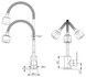 Смеситель для кухни Brinex Pure 015F41 с гибким изливом Nickel BRIPUR015F41NKL - BRIPUR015F41NKL - 2