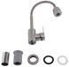 Смеситель для кухни Brinex Pure 015F41 с гибким изливом Nickel BRIPUR015F41NKL - BRIPUR015F41NKL - 5