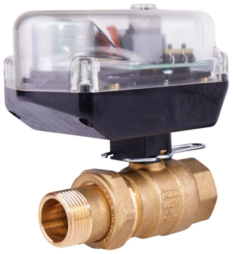 Зонный вентиль Icma 3/4"НРх3/4"ВР с сервомотором 220В №341 латунь 82341AE0553