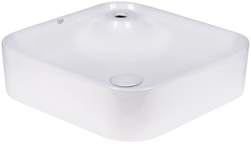 Раковина-чаша QTAP Stork 430x430x120 White с донным клапаном QT15112194W - QT15112194W