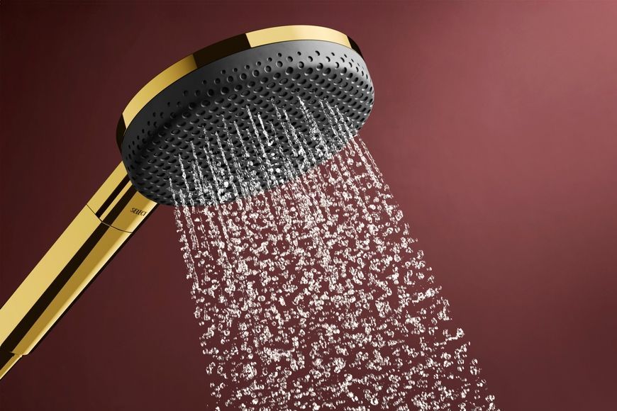 Душовий набір HANSGROHE Raindance Alive Select S 125 3jet EcoSmart з шлангом 160 см Polished Gold Optic 24611990 золото - 24611990