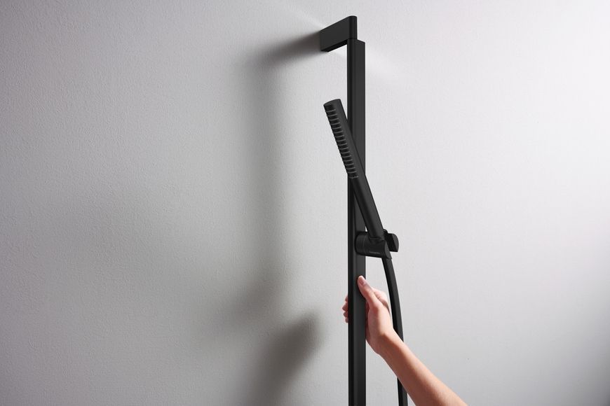 Душовий набір HANSGROHE Pulsify S 100 1jet EcoSmart 65 см Matt Black 24372670 чорний матовий - 24372670