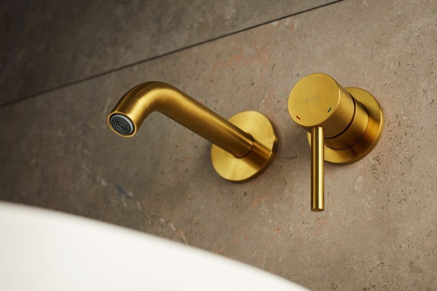 Смеситель для умывальника скрытого монтажа KFA ARMATURA MOZA GOLD 5039-810-31 - 5039-810-31
