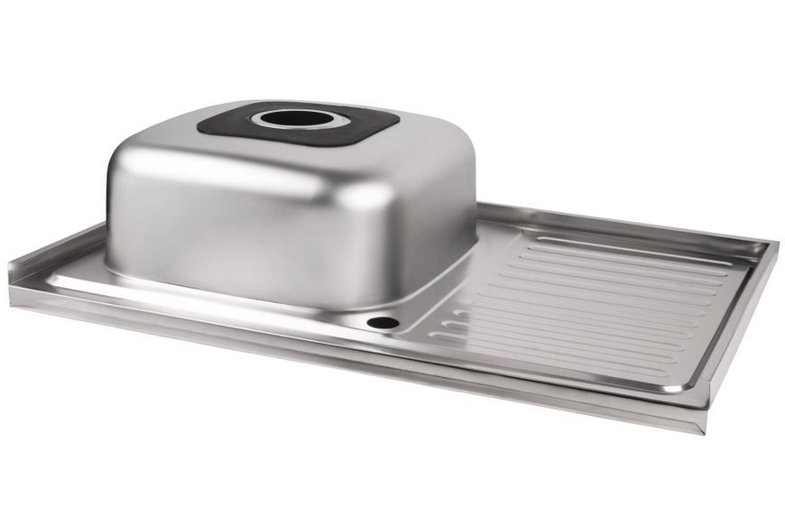 Мийка для кухні накладна Brinex 5080-L Satin 0,6 мм BRIN5080LSAT06 - BRIN5080LSAT06