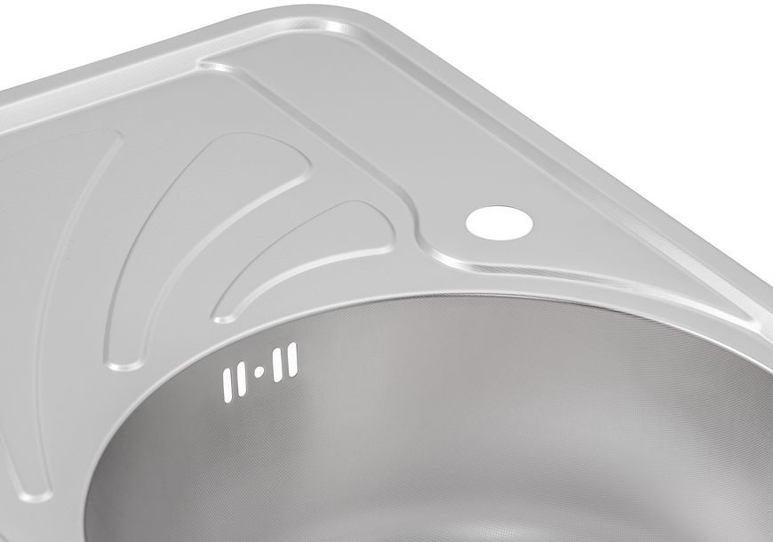 Кухонная мойка QTAP 6744R Micro Decor 0,8 мм (180) чаша справа - QT6744RMICDEC08