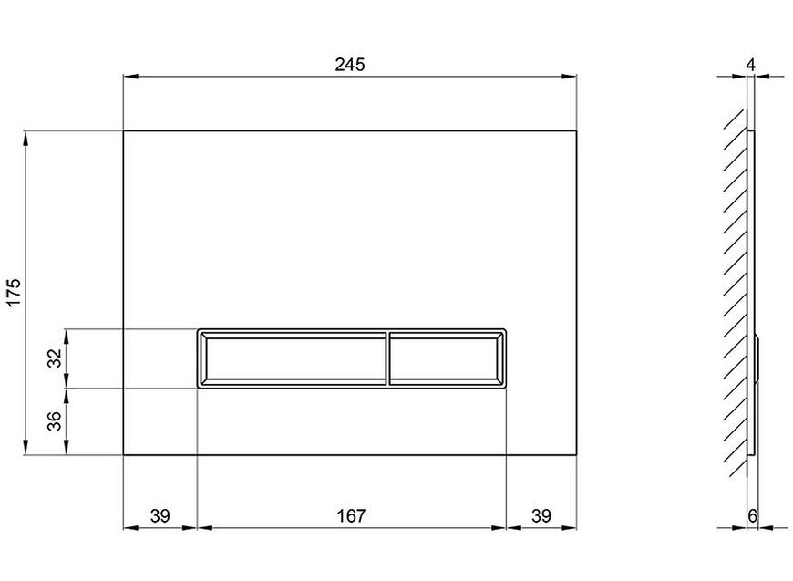 Набір QTAP інсталяція 4 в 1 з панеллю змиву Nest (QT0133M425 + QT0111V1107GB) + унітаз з сидінням Scorpio QT1433053ERMB - QT044SC42578