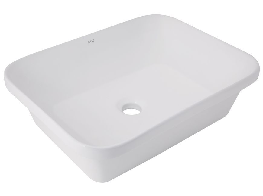 Раковина Qtap Scorpio врізна прямокутна 510х390х145 White з донним клапаном PU02 QT1411K490WN47290 - QT1411K490WN47290