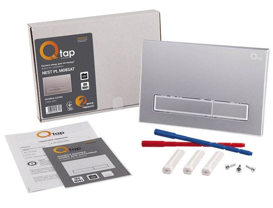 Панель смыва для унитаза QTAP Nest QT0111M08382SAT - QT0111M08382SAT