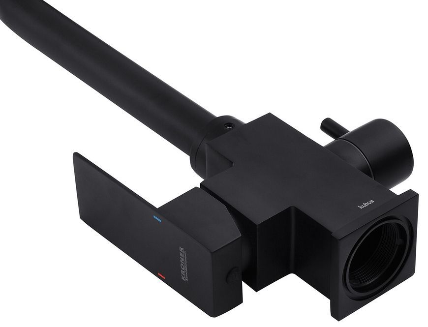 Смеситель для кухни с подключением к фильтру Kroner KRP Edelstahl Kubus-SCH03810 черный CV027939 - Kubus-SCH03810