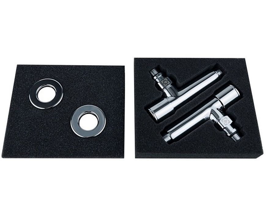 Кран для рушникосушарки кутовий подовжений NAVIN Raftec Chrome 1/2"х1/2", 2 шт. 25-030430-4012 - 25-030430-4012