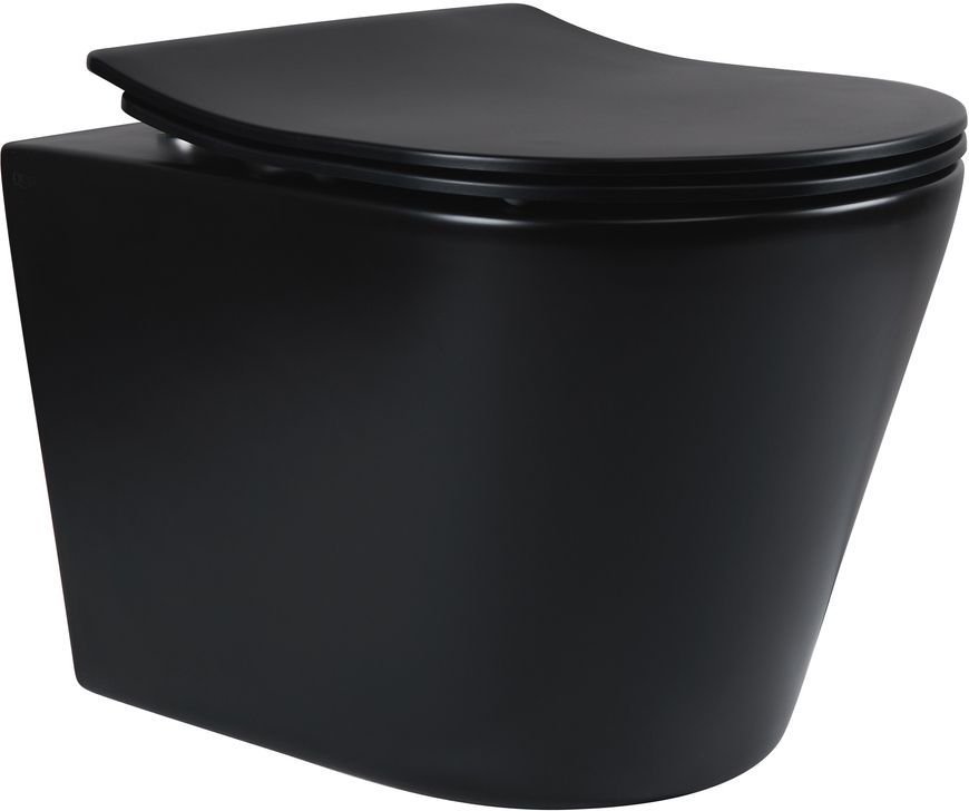 Набір QTAP інсталяція 4 в 1 з панеллю змиву Nest (QT0133M425 + QT0111V1107GB) + унітаз з сидінням Scorpio QT1433053ERMB - QT044SC42578