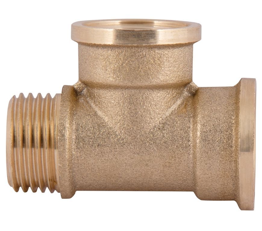 Трійник латунний SD Plus 1/2"ВРх1/2"ВРх1/2"ЗР рівнопрохідний SD41315