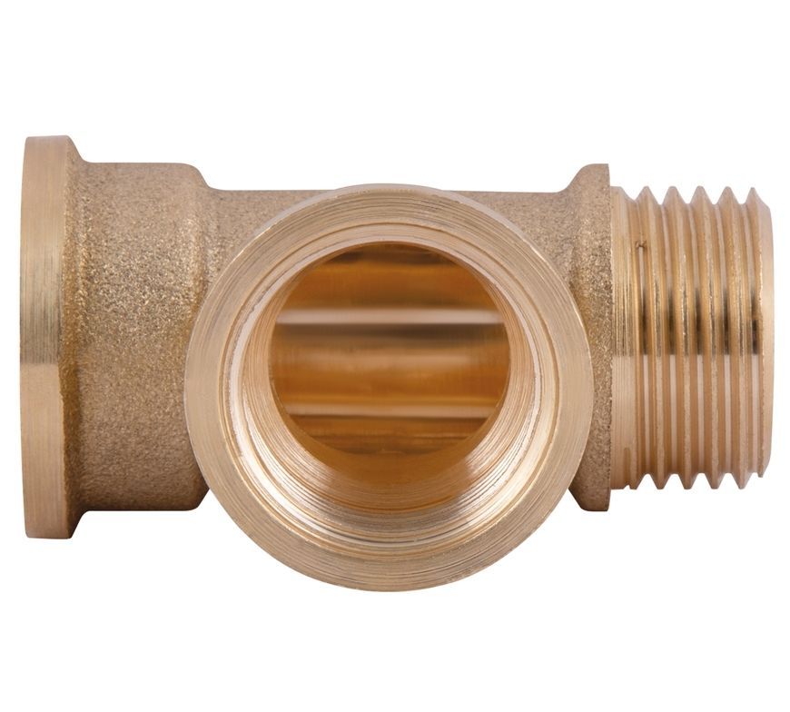 Трійник латунний SD Plus 1/2"ВРх1/2"ВРх1/2"ЗР рівнопрохідний SD41315