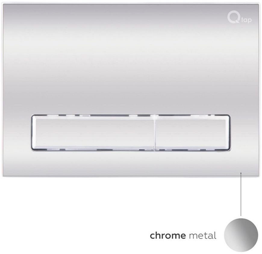 Набір QTAP інсталяція 3 в 1 Nest QT0133M425 з панеллю змиву лінійною QT0111M08381CRM + унітаз з сидінням Swan QT16335178W - QT16335178W0133M425M08381CRM