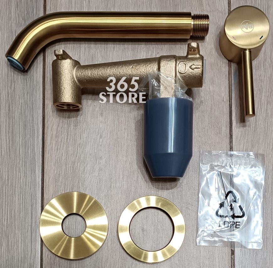 Смеситель для умывальника скрытого монтажа KFA ARMATURA MOZA GOLD 5039-810-31 - 5039-810-31