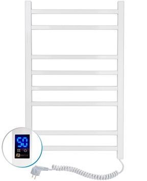 Полотенцесушитель электрический NAVIN Loft 500х800 Sensor таймер регулятор правый белый 12-143053-5080 - 12-143053-5080