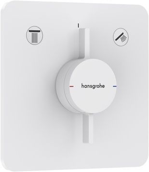 Змішувач для ванни/душу HANSGROHE DuoTurn Q прихованого монтажу Matt White 75414700 білий матовий - 75414700