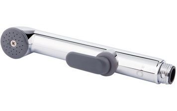 Лійка для гігієнічного душу QTAP Rucni округла QTCRMA021 Chrome/Black (Bidet) - QTCRMA021