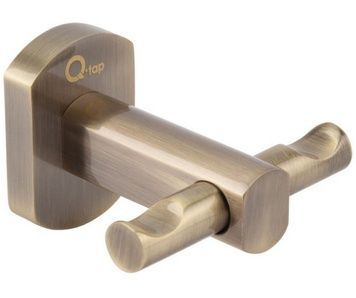 Гачок подвійний настінний QTAP Liberty ANT 1154 бронза QTLIBANT1154
