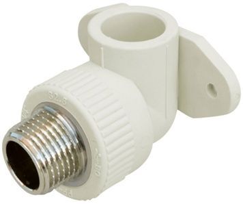 Кутик PPR BLUE OCEAN настінний з кріпленням 25х3/4", 90&deg; ЗР BOETE12502XXX - BOETE12502XXX