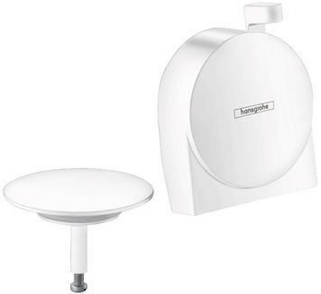 Зовнішня частина HANSGROHE Exafill S до сифону для ванни з механізмом подачі води Matt White 58117700 біла матова - 58117700