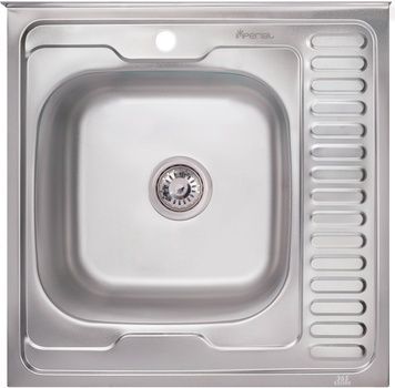 Кухонная мойка IMPERIAL 6060-L Decor 0,6 мм (IMP6060L06DEC) - IMP6060L06DEC
