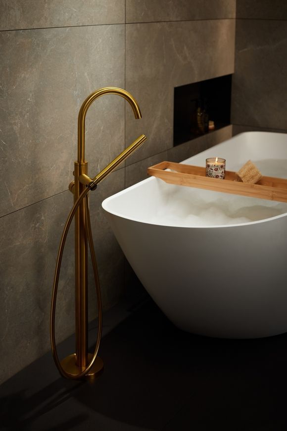 Смеситель для ванны KFA ARMATURA MOZA GOLD 5035-510-31 свободностоячий - 5035-510-31