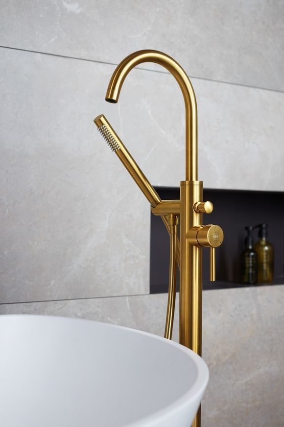 Смеситель для ванны KFA ARMATURA MOZA GOLD 5035-510-31 свободностоячий - 5035-510-31