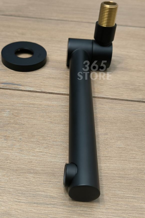 Излив для систем скрытого монтажа Qtap Vytok 229 мм поворотный округлый QTVYT246BLM45935 Black Matt - QTVYT246BLM45935