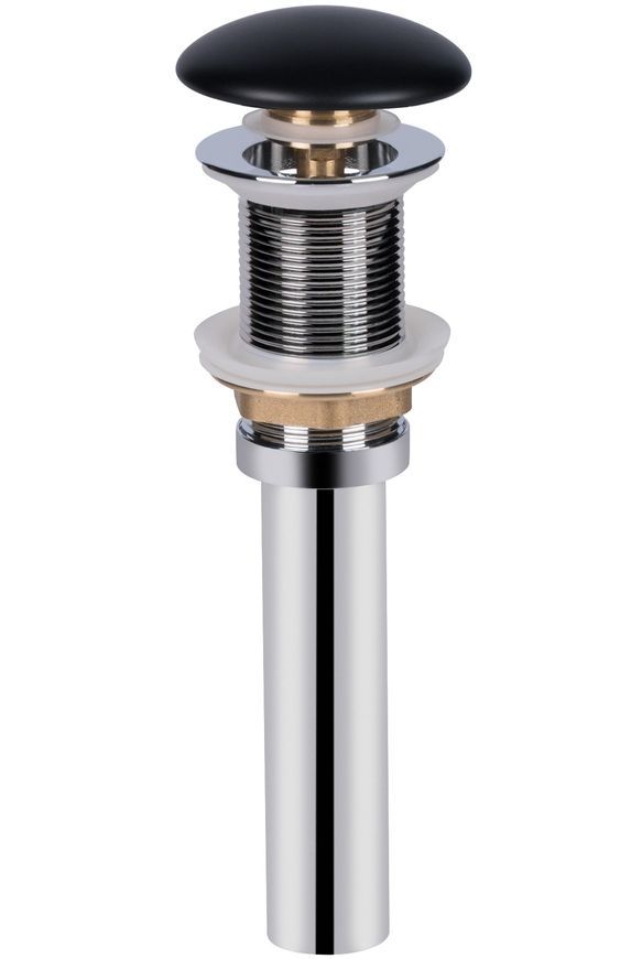 Раковина-чаша QTAP Leo 585х380х180 Matt black з донним клапаном QT1111A028MB - QT1111A028MB