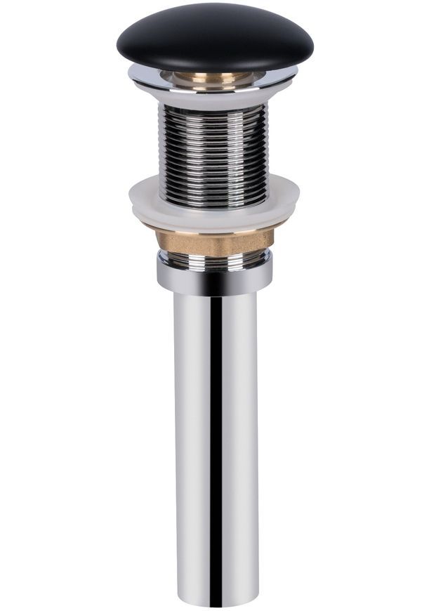 Раковина-чаша QTAP Leo 585х380х180 Matt black з донним клапаном QT1111A028MB - QT1111A028MB