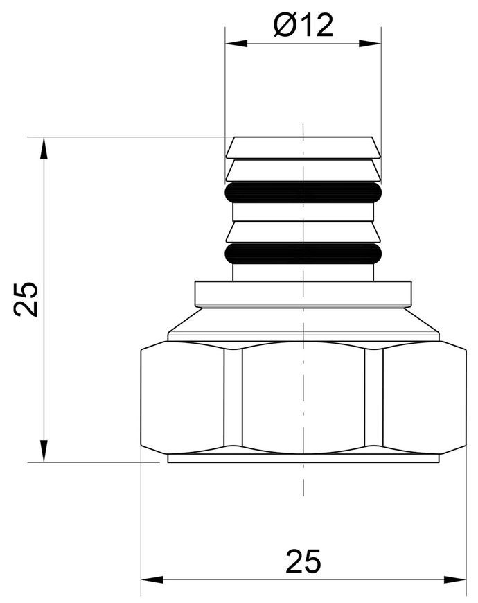 Наконечник Icma 1/2" 16х2 №98 81098GH06 - 81098GH06