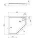 Душовий піддон QTAP Diamond 309912 90x90x12 см + сифон DIAMOND309912
