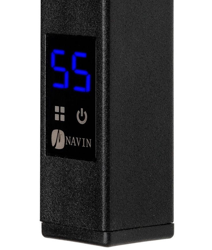 Полотенцесушитель электрический NAVIN Авангард 480х800 Sensor таймер регулятор правый чёрный 12-228053-4880 - 12-228053-4880