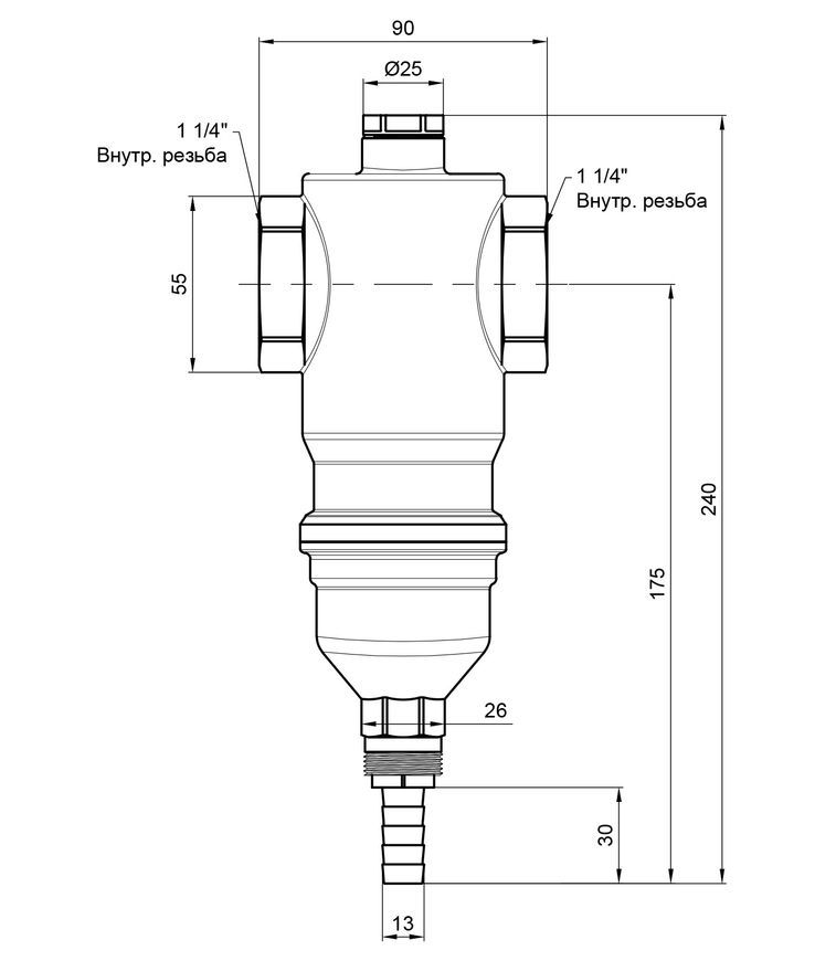 Фільтр самопромивний ICMA 1 1/4" №745 - 82745AG05