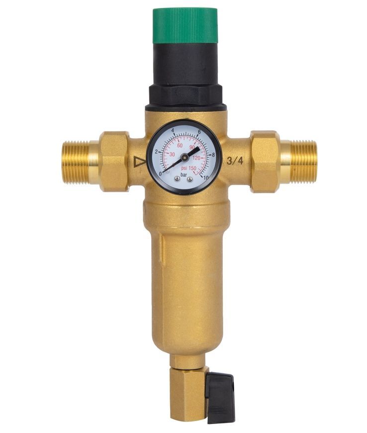 Фильтр самопромывной для горячей воды Thermo Alliance Forte 3/4" НР с редуктором давления SF128W20H - SF128W20H