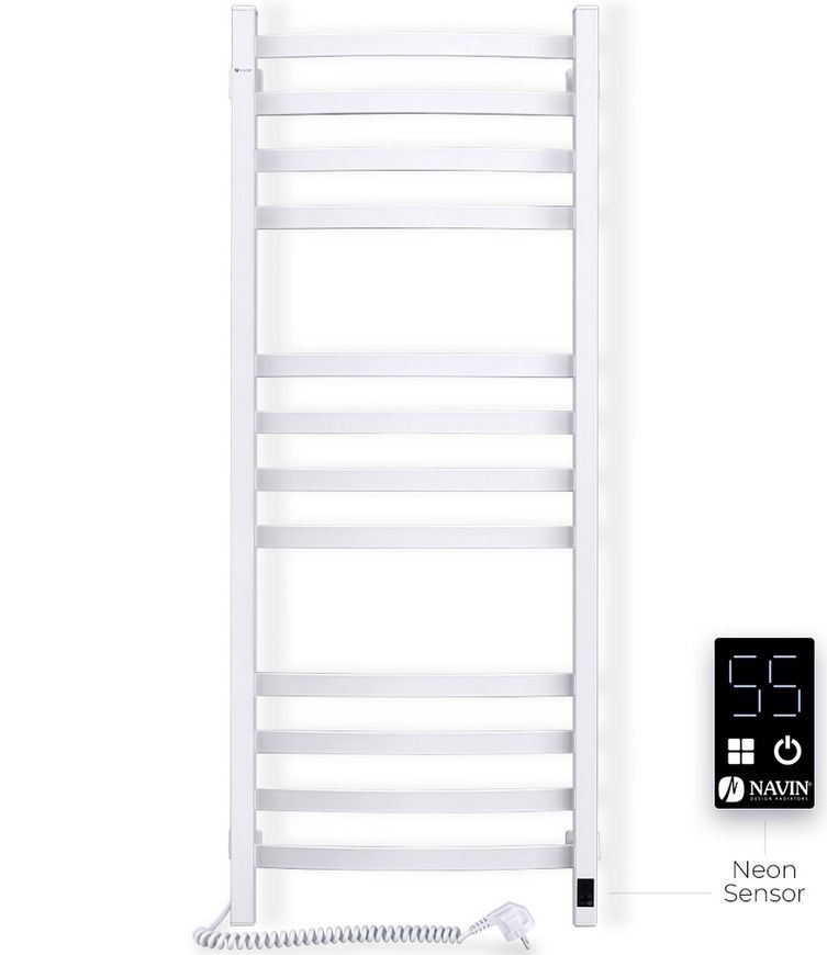 Полотенцесушитель электрический NAVIN Avalon 480х1200 Sensor таймер регулятор левый белый 12-103153-4812 - 12-103153-4812