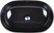 Раковина-чаша QTAP Leo 585х380х180 Matt black з донним клапаном QT1111A028MB - QT1111A028MB - 1